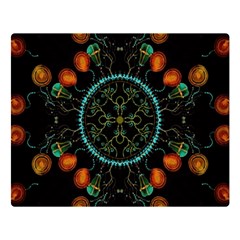 Mandala - 0006 - Floating Free Double Sided Flano Blanket (large)  by WetdryvacsLair