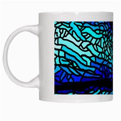 Sea-fans-diving-coral-stained-glass White Mugs by Sapixe