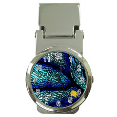 Sea-fans-diving-coral-stained-glass Money Clip Watches by Sapixe