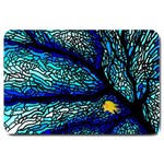 Sea-fans-diving-coral-stained-glass Large Doormat  30 x20  Door Mat