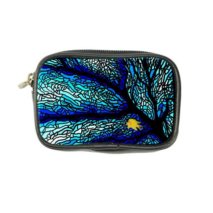 Sea-fans-diving-coral-stained-glass Coin Purse