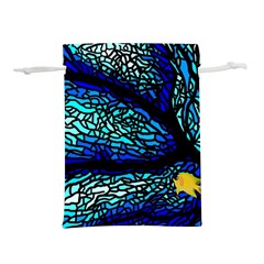 Sea-fans-diving-coral-stained-glass Lightweight Drawstring Pouch (s) by Sapixe