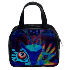 Hand Eye Classic Handbag (two Sides) by DayDreamersBoutique