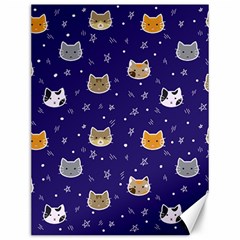 Multi Cats Canvas 12  X 16  by CleverGoods