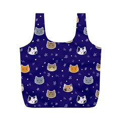 Multi Cats Full Print Recycle Bag (m) by CleverGoods