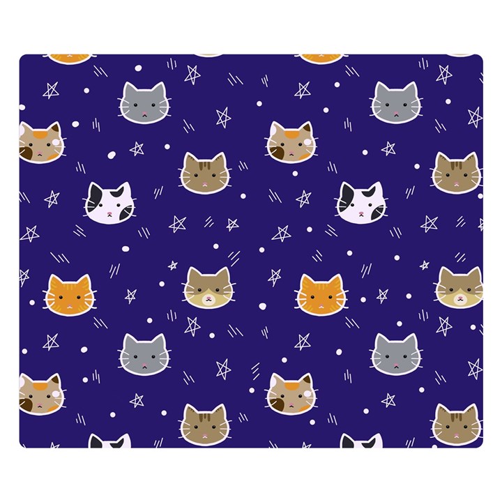 Multi Cats Double Sided Flano Blanket (Small) 