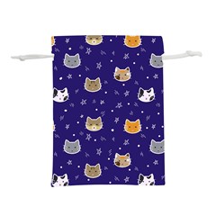 Multi Cats Lightweight Drawstring Pouch (s) by CleverGoods