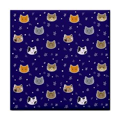 Multi Kitty Face Towel by CleverGoods