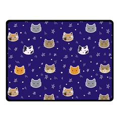 Multi Kitty Double Sided Fleece Blanket (small)  by CleverGoods