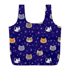 Multi Kitty Full Print Recycle Bag (l) by CleverGoods