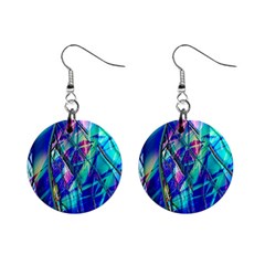 Title Wave, Blue, Crashing, Wave, Natuere, Abstact, File Img 20201219 024243 200 Mini Button Earrings by ScottFreeArt