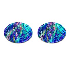 Title Wave, Blue, Crashing, Wave, Natuere, Abstact, File Img 20201219 024243 200 Cufflinks (oval) by ScottFreeArt