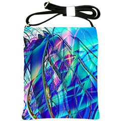 Title Wave, Blue, Crashing, Wave, Natuere, Abstact, File Img 20201219 024243 200 Shoulder Sling Bag by ScottFreeArt