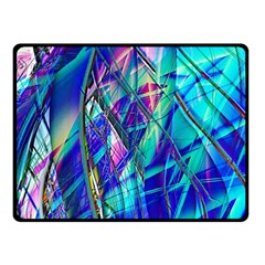 Title Wave, Blue, Crashing, Wave, Natuere, Abstact, File Img 20201219 024243 200 Double Sided Fleece Blanket (small)  by ScottFreeArt