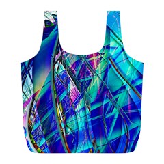 Title Wave, Blue, Crashing, Wave, Natuere, Abstact, File Img 20201219 024243 200 Full Print Recycle Bag (l) by ScottFreeArt