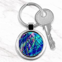 Title Wave, Blue, Crashing, Wave, Natuere, Abstact, File Img 20201219 024243 200 Key Chain (round) by ScottFreeArt