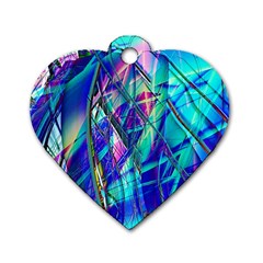 Title Wave, Blue, Crashing, Wave, Natuere, Abstact, File Img 20201219 024243 200 Dog Tag Heart (one Side) by ScottFreeArt