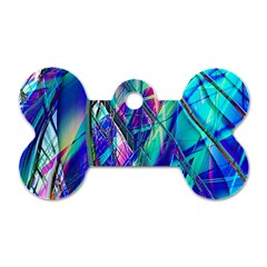 Title Wave, Blue, Crashing, Wave, Natuere, Abstact, File Img 20201219 024243 200 Dog Tag Bone (two Sides) by ScottFreeArt