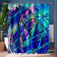 Title Wave, Blue, Crashing, Wave, Natuere, Abstact, File Img 20201219 024243 200 Shower Curtain 60  X 72  (medium)  by ScottFreeArt