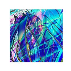 Title Wave, Blue, Crashing, Wave, Natuere, Abstact, File Img 20201219 024243 200 Small Satin Scarf (square) by ScottFreeArt