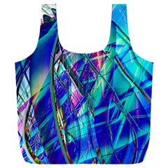 Title Wave, Blue, Crashing, Wave, Natuere, Abstact, File Img 20201219 024243 200 Full Print Recycle Bag (xxl) by ScottFreeArt