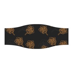 Roses Pattern Black-01 Stretchable Headband by brightlightarts