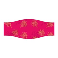 Roses Pattern Pink Color Stretchable Headband by brightlightarts