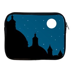 Silhouette Night Scene Cityscape Illustration Apple Ipad 2/3/4 Zipper Cases by dflcprintsclothing