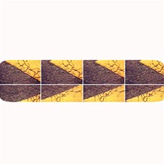 Yellow, Traffic, Cone, Arrow, Cracks, Asphalt  Large Bar Mats by ScottFreeArt