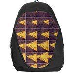 YELLOW, Traffic, cone, arrow, cracks, asphalt  Backpack Bag Front