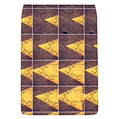 Yellow, Traffic, Cone, Arrow, Cracks, Asphalt  Removable Flap Cover (s) by ScottFreeArt