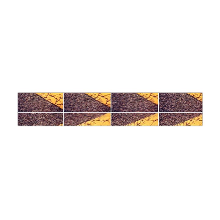 YELLOW, Traffic, cone, arrow, cracks, asphalt  Flano Scarf (Mini)