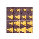 YELLOW, Traffic, cone, arrow, cracks, asphalt  Satin Bandana Scarf Front