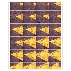 Yellow, Traffic, Cone, Arrow, Cracks, Asphalt  Drawstring Bag (small) by ScottFreeArt