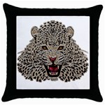 Cat Throw Pillow Case (Black) Front