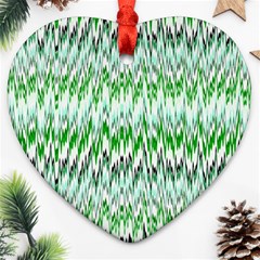 Paper African Tribal Heart Ornament (two Sides)