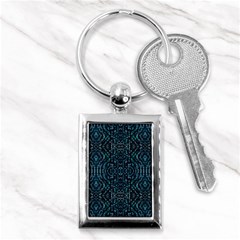 Fancy Stone Mosaic Print Pattern Key Chain (rectangle) by dflcprintsclothing