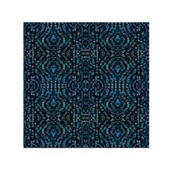 Fancy Stone Mosaic Print Pattern Small Satin Scarf (square)