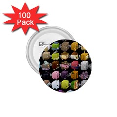 Glitch Glitchen Npc Cubimals Pattern 1 75  Buttons (100 Pack)  by WetdryvacsLair