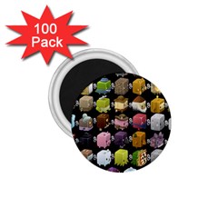 Glitch Glitchen Npc Cubimals Pattern 1 75  Magnets (100 Pack)  by WetdryvacsLair