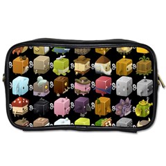 Glitch Glitchen Npc Cubimals Pattern Toiletries Bag (one Side) by WetdryvacsLair