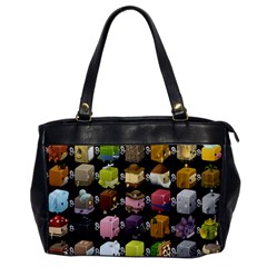 Glitch Glitchen Npc Cubimals Pattern Oversize Office Handbag by WetdryvacsLair