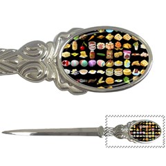 Glitch Glitchen Food Pattern One Letter Opener by WetdryvacsLair