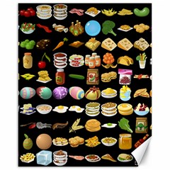 Glitch Glitchen Food Pattern One Canvas 16  X 20  by WetdryvacsLair