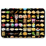 Glitch Glitchen Food Pattern One Large Doormat  30 x20  Door Mat