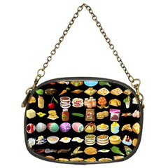 Glitch Glitchen Food Pattern One Chain Purse (one Side) by WetdryvacsLair