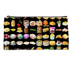 Glitch Glitchen Food Pattern One Pencil Case by WetdryvacsLair