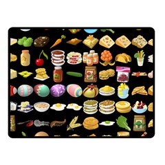 Glitch Glitchen Food Pattern One Fleece Blanket (small) by WetdryvacsLair