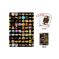 Glitch Glitchen Food Pattern One Playing Cards Single Design (mini) by WetdryvacsLair