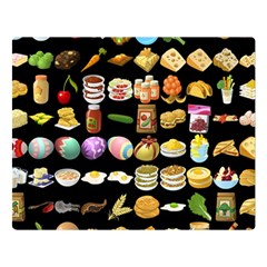 Glitch Glitchen Food Pattern One Double Sided Flano Blanket (large)  by WetdryvacsLair